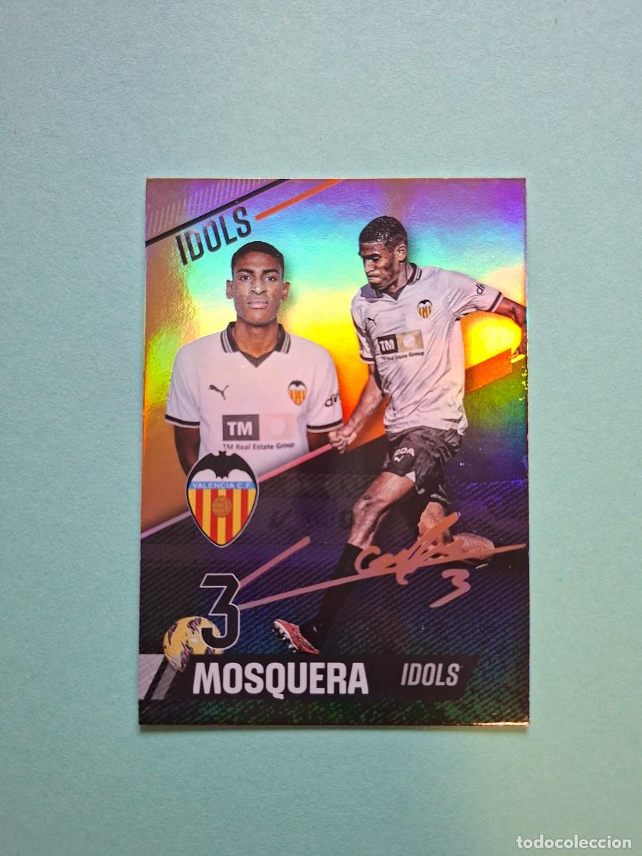 Cartes &agrave; collectionner de Football: MOSQUERA 2 GOLD VALENCIA CF AUTOGRAFO MUNDICROMO 23 24 2023 2024 ADNVCF FOOTBALL TREASURE