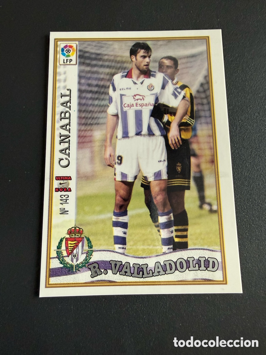 Cartes &agrave; collectionner de Football: MUNDICROMO 97-98. n 143. UH. CANABAL ( Real Valladolid)