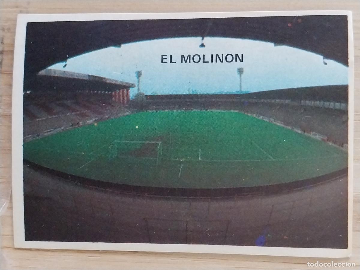 Cromos de F&uacute;tbol: SPORTING GIJON EL MOLINON 153 ESTADIO LIGA 1975 75 76 ED MAGA CROMO SIN PEGAR NUNCA **-