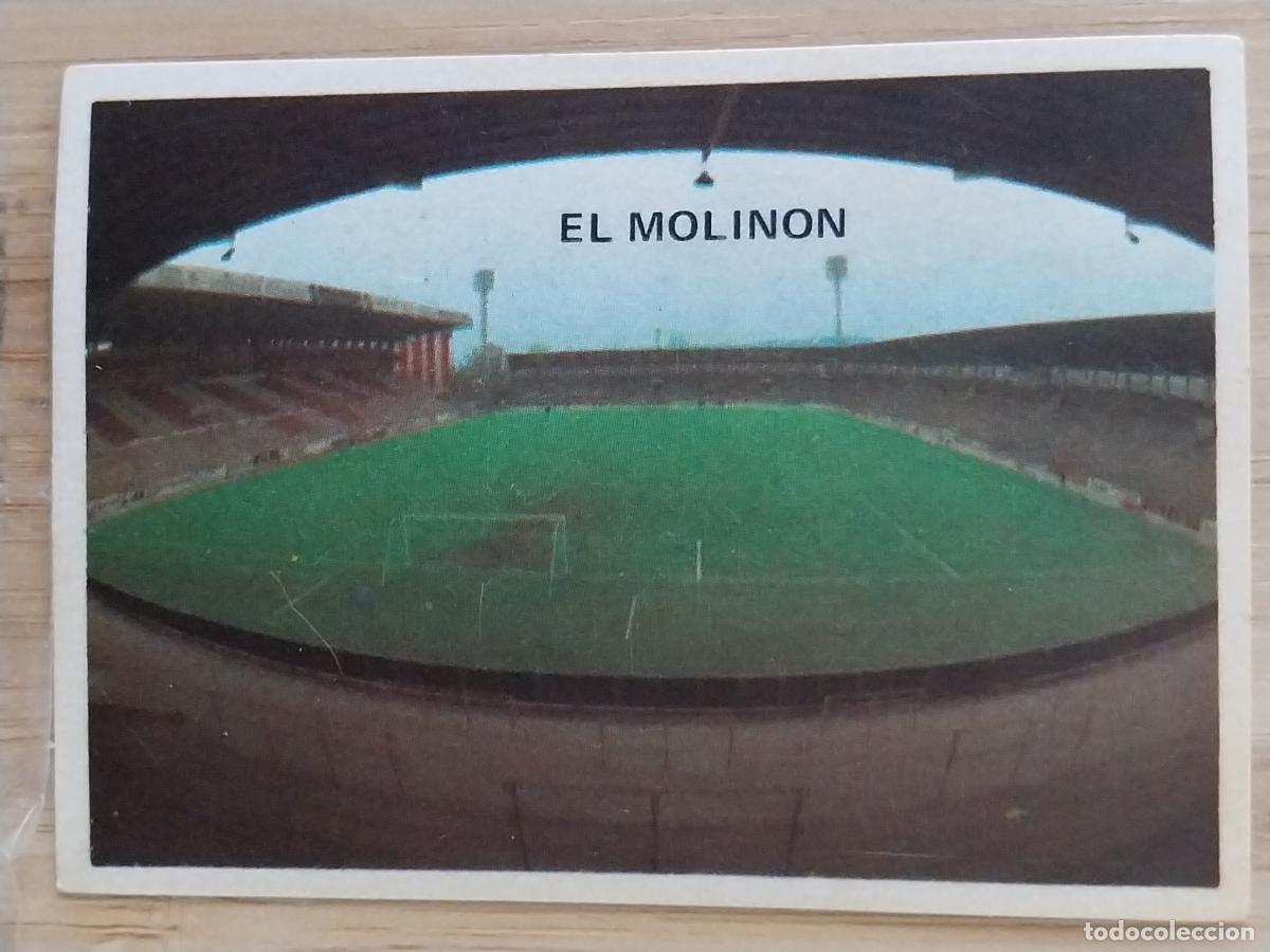 Cromos de F&uacute;tbol: SPORTING GIJON EL MOLINON 153 ESTADIO LIGA 1975 75 76 ED MAGA CROMO SIN PEGAR NUNCA **--