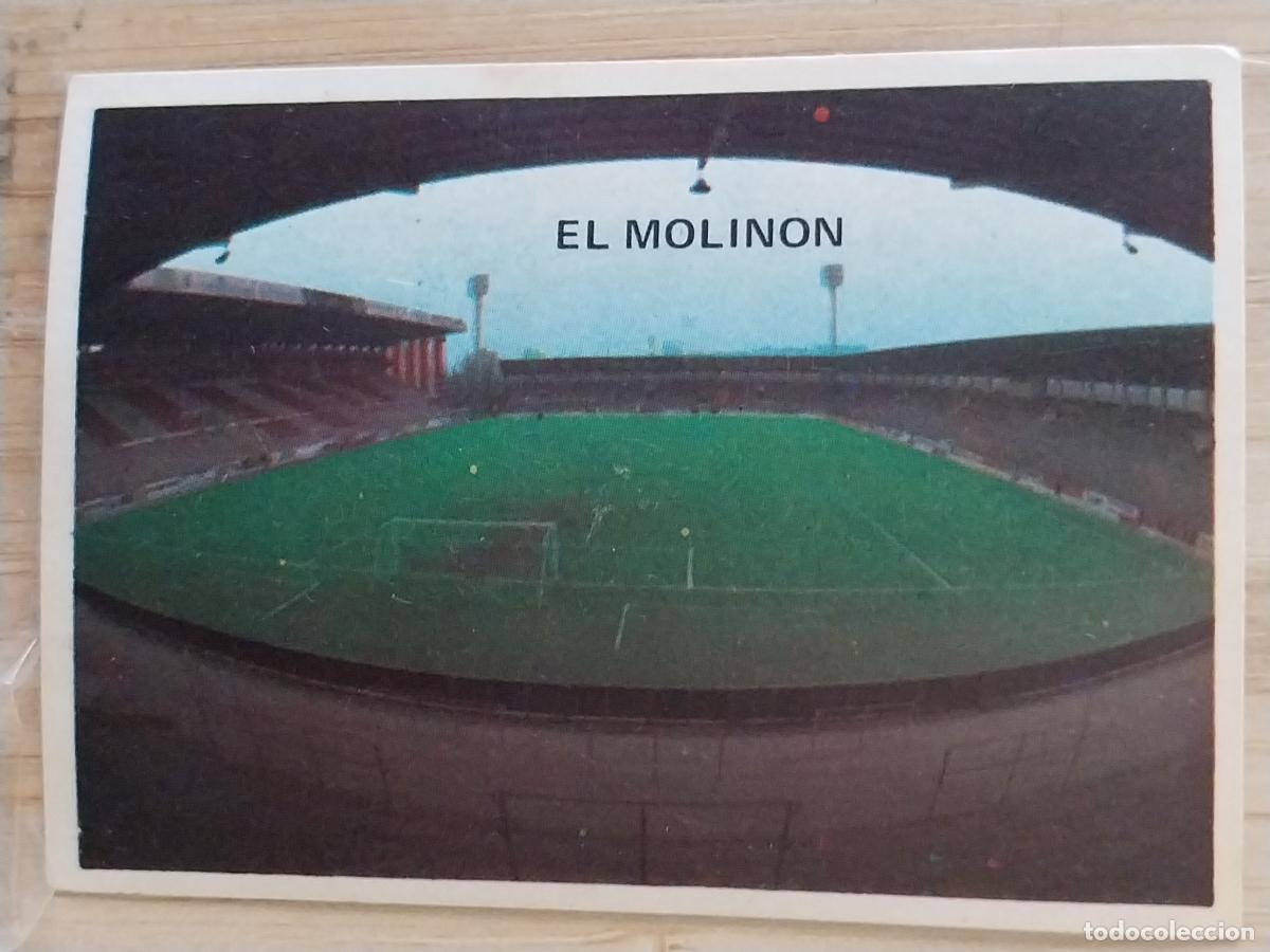 Cromos de F&uacute;tbol: SPORTING GIJON EL MOLINON 153 ESTADIO LIGA 1975 75 76 ED MAGA CROMO SIN PEGAR NUNCA *--
