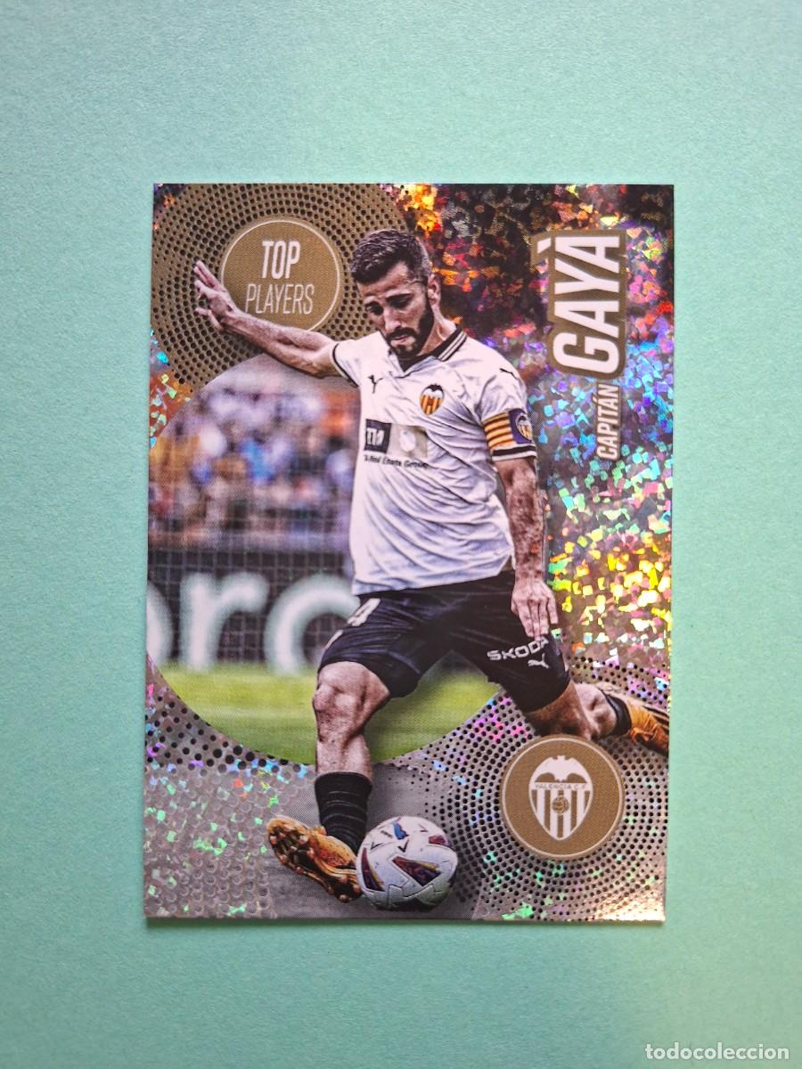 Cromos de F&uacute;tbol: GAYA TOP PLAYERS CAPITAN 32 GOLD VALENCIA CF MUNDICROMO 23 24 2023 2024 ADNVCF FOOTBALL TREASURE