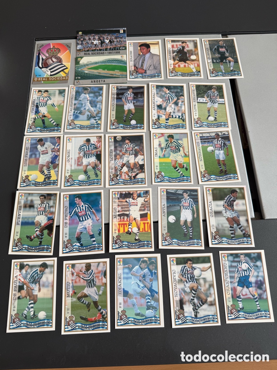 Cromos de F&uacute;tbol: MUNDICROMO 97-98. REAL SOCIEDAD. 26 cromos