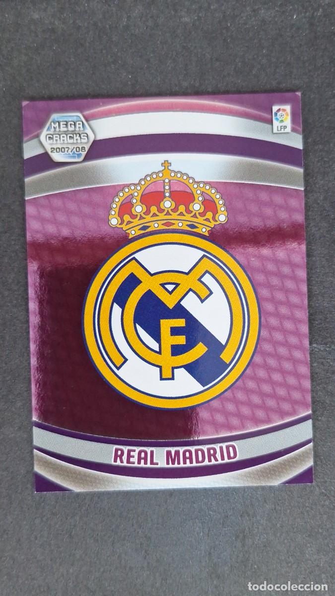 Cromos de F&uacute;tbol: L3 ESCUDO REAL MADRID 163 PANINI MEGACRACKS 2007 2008 07 08