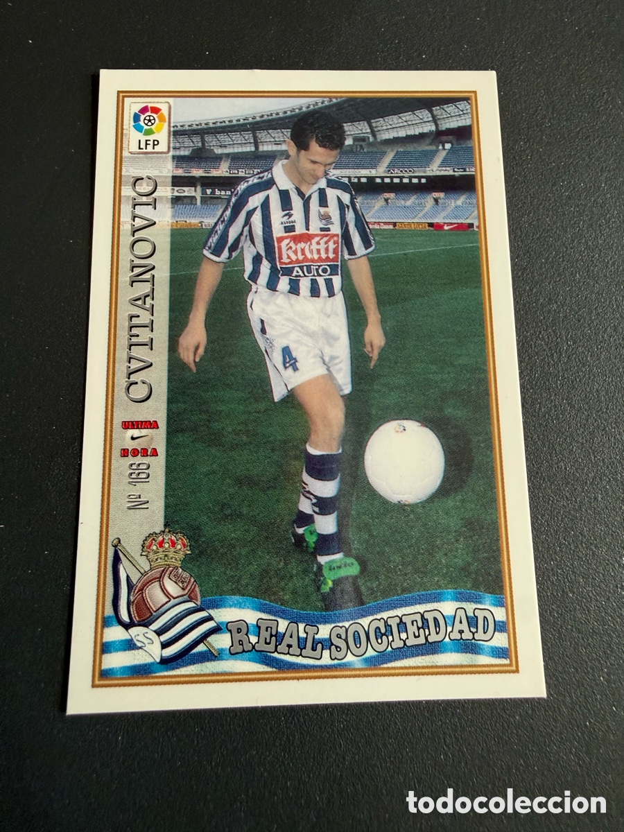 Figurine di Calcio: MUNDICROMO 97-98. n 166. UH. CVITANOVIC ( Real Sociedad)