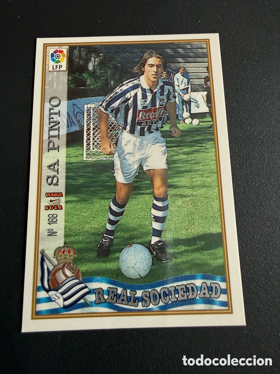 Figurine di Calcio: MUNDICROMO 97-98. n 168 UH. SA PINTO ( Real Sociedad)