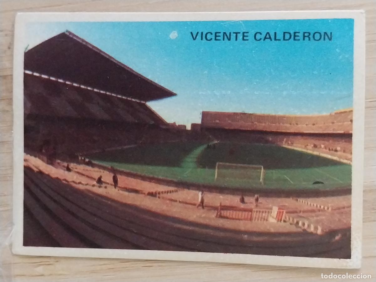Cromos de F&uacute;tbol: ATLETICO AT MADRID VICENTE CALDERON 75 ESTADIO LIGA 1975 75 76 ED MAGA CROMO SIN PEGAR NUNCA *-
