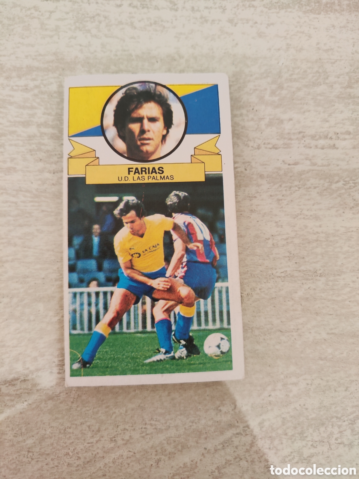 Figurine di Calcio: Este 85 86 sin pegar UD Las Palmas Farias