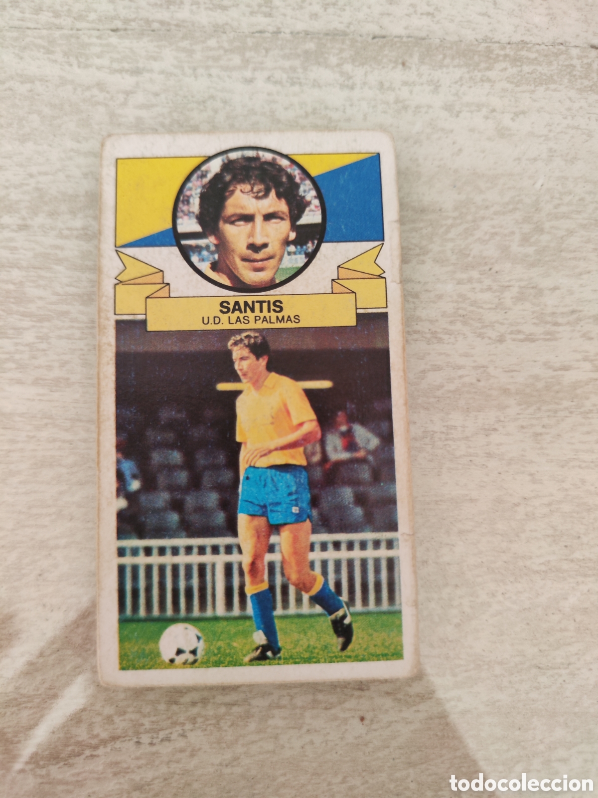 Figurine di Calcio: Este 85 86 sin pegar UD Las Palmas Santis sobado