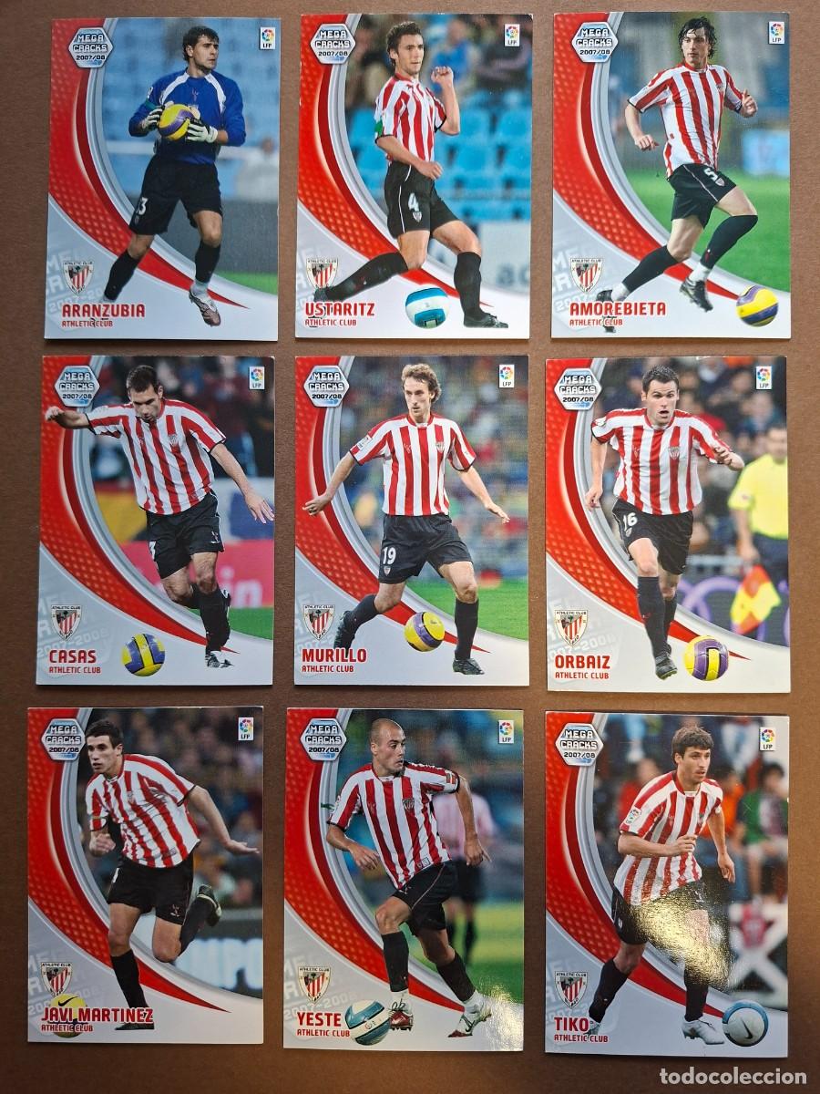 Cromos de F&uacute;tbol: LOTE 9 CROMOS ATHLETIC CLUB BILBAO MGK 2007 2008 MEGACRACKS 07 08 YESTE TIKO JAVI MARTINEZ ORBAIZ ..