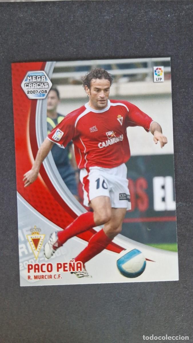 Cromos de F&uacute;tbol: L3 PACO PE&Ntilde;A REAL MURCIA C. F. 205 PANINI MEGACRACKS 2007 2008 07 08