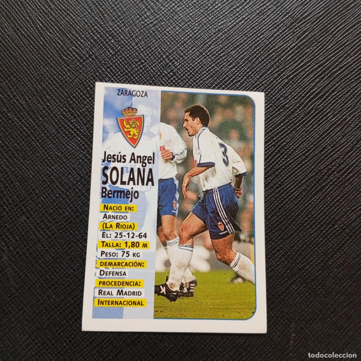 Cromos de F&uacute;tbol: 243 SOLANA ZARAGOZA PANINI 1998 1999 FUTBOL CROMO 98 99 - SIN PEGAR - A173 PG52
