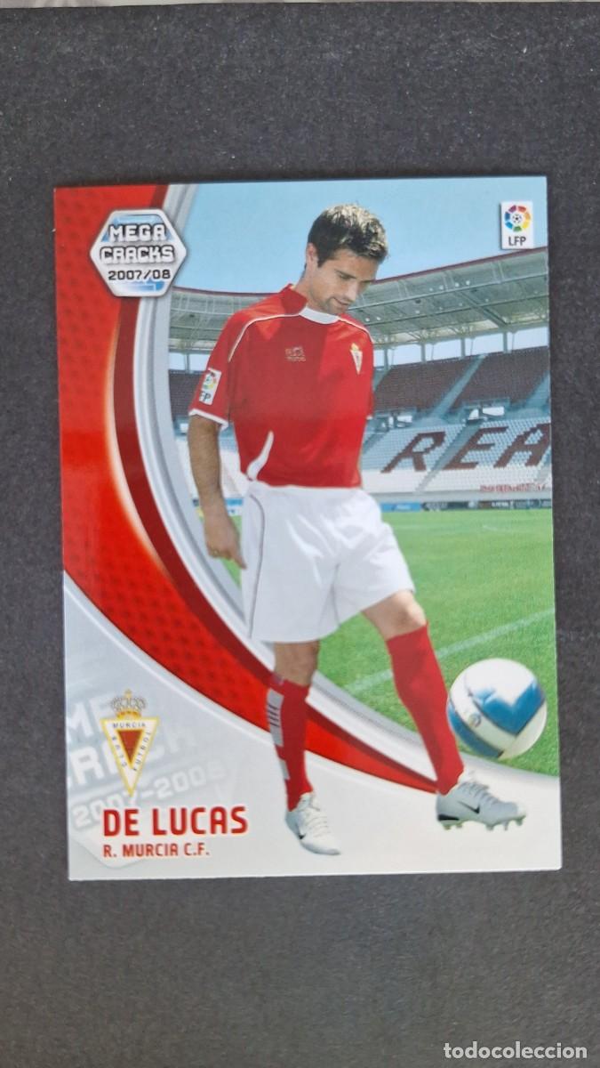 Cromos de F&uacute;tbol: L3 DE LUCAS REAL MURCIA C. F. 209 PANINI MEGACRACKS 2007 2008 07 08