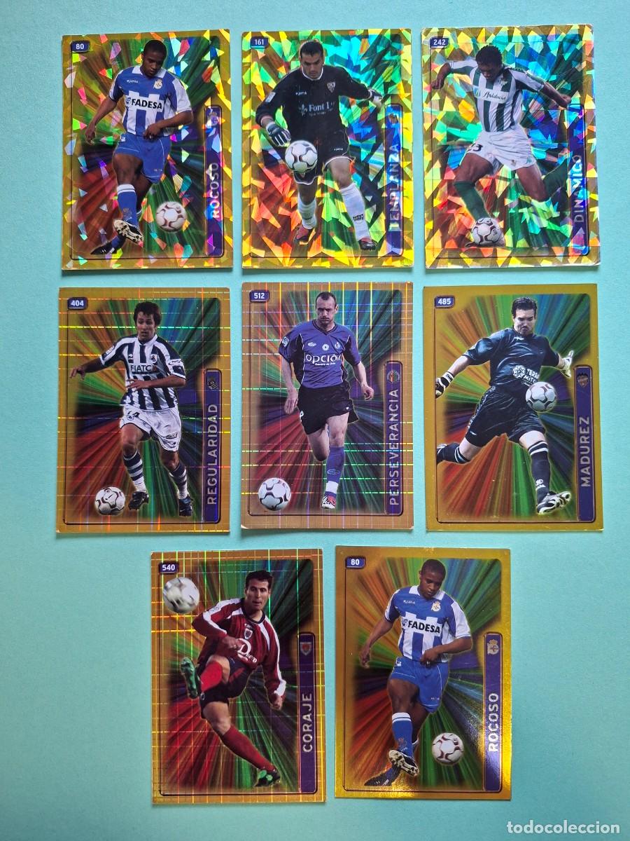 Cromos de F&uacute;tbol: LOTE 8 CROMOS BRILLANTES FICHAS LIGA 2004 2005 04 05 MUNDICROMO BENJAMIN MORA ANDRADE