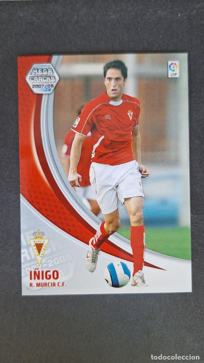 Cromos de F&uacute;tbol: L3 I&Ntilde;IGO REAL MURCIA C. F. 214 PANINI MEGACRACKS 2007 2008 07 08