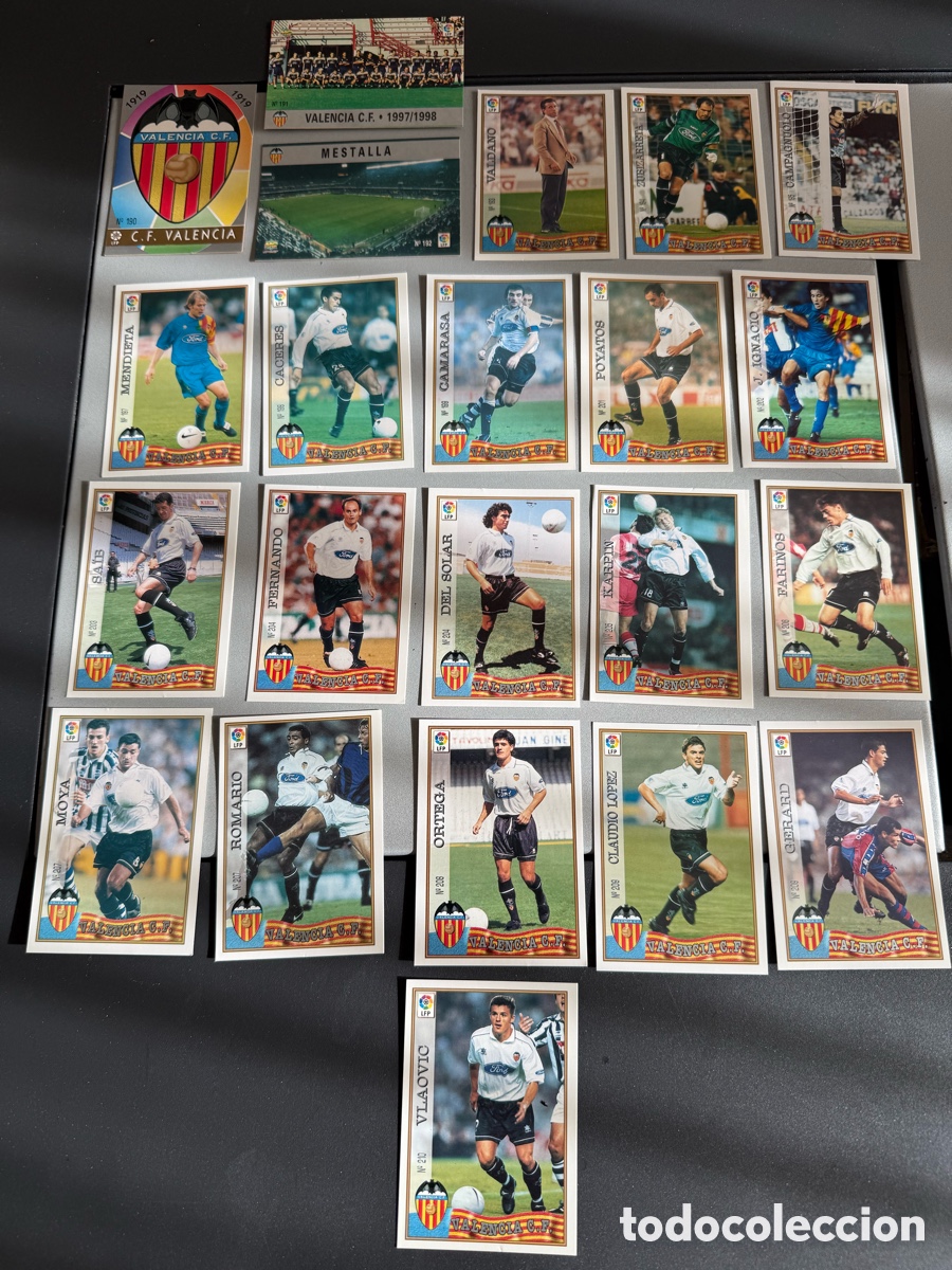 Cromos de F&uacute;tbol: MUNDICROMO 97-98. VALENCIA CF. 22 cromos