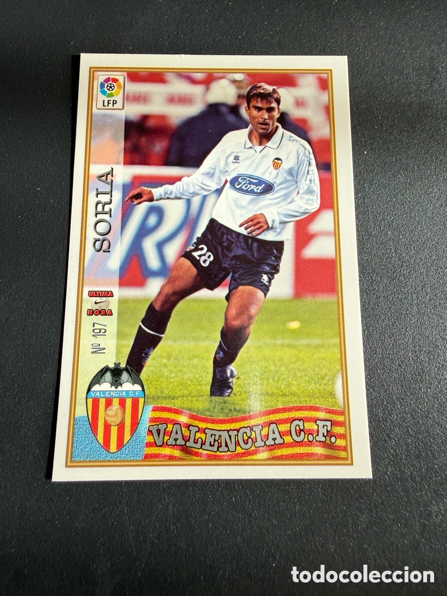 Cromos de F&uacute;tbol: MUNDICROMO 97-98. n 197 UH. SORIA ( Valencia cf)
