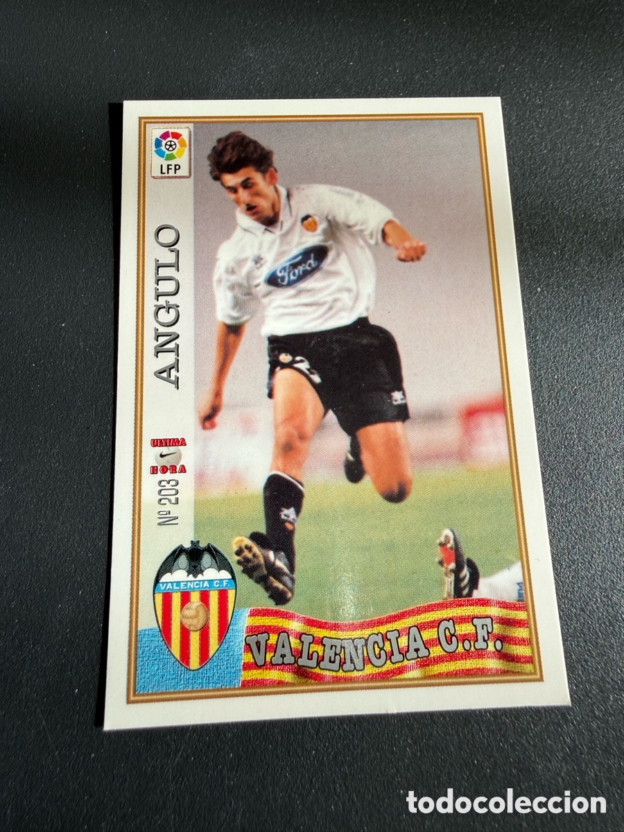Cromos de F&uacute;tbol: MUNDICROMO 97-98. n 203 UH. ANGULO ( Valencia cf)