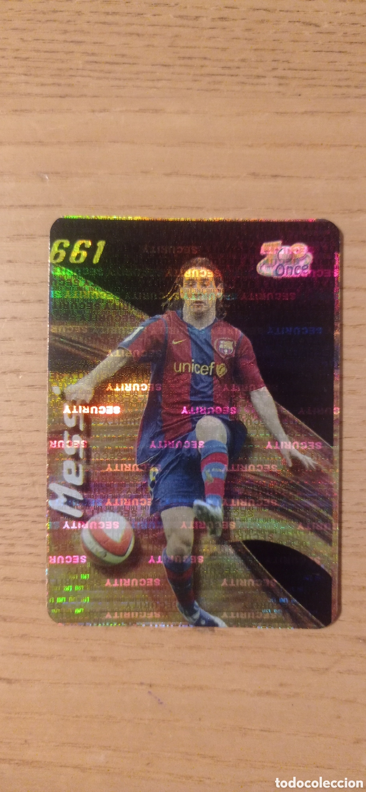 Cromos de F&uacute;tbol: F&Uacute;TBOL CROMO N&ordm; 661 MESSI SECURITY FC BARCELONA MUNDICROMO 2007 2008 VER FOTOS