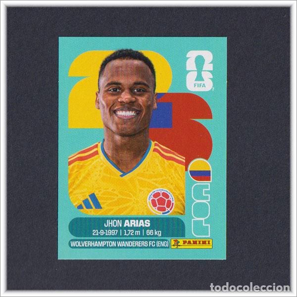 Cromos de F&uacute;tbol: FIFA WORLD CUP 2026 26 MUNDIAL PANINI JHON ARIAS COL 17 COLOMBIA COLECCI&Oacute;N LIGA ALBUM STICKER
