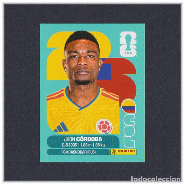 Cromos de F&uacute;tbol: FIFA WORLD CUP 2026 26 MUNDIAL PANINI JHON C&Oacute;RDOBA COL 18 COLOMBIA COLECCI&Oacute;N LIGA ALBUM STICKER