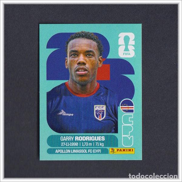 Cromos de F&uacute;tbol: FIFA WORLD CUP 2026 26 MUNDIAL PANINI GARRY RODRIGUES CPV 15 CABO VERDE COLECCI&Oacute;N LIGA ALBUM STICKER