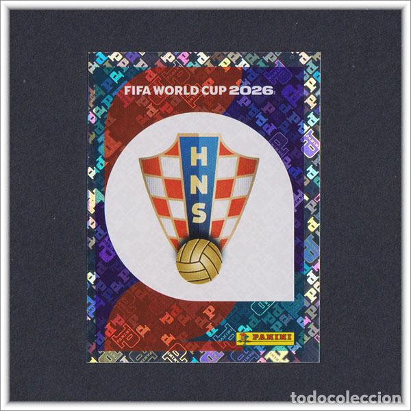 Cromos de F&uacute;tbol: FIFA WORLD CUP 2026 26 MUNDIAL PANINI ESCUDO CRO 1 CROACIA COLECCI&Oacute;N LIGA ALBUM STICKER