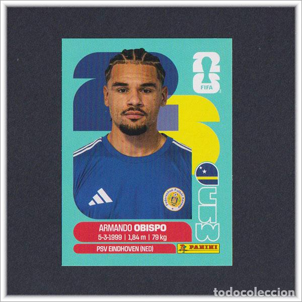 Cromos de Futebol: FIFA WORLD CUP 2026 26 MUNDIAL PANINI ARMANDO OBISPO CUW 3 CURAZAO COLECCI&Oacute;N LIGA ALBUM STICKER