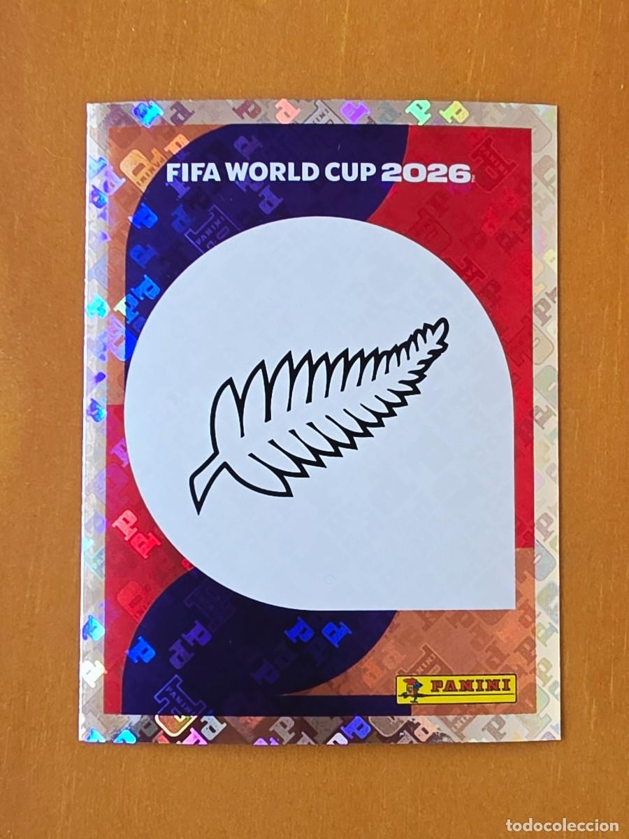 Cromos de Futebol: NZL 1 Escudo logo emblema Nueva Zelanda, Panini FIFA World Cup Mundial 2026 Sticker