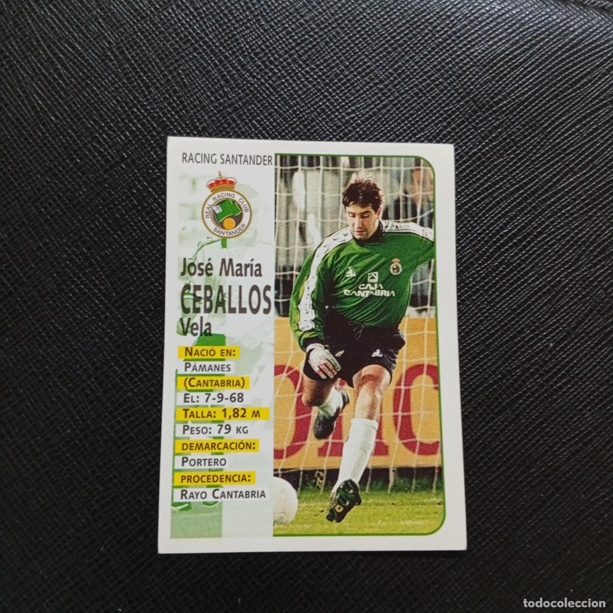 Cromos de Futebol: 276 CEBALLOS RACING SANTANDER PANINI 1998 1999 FUTBOL CROMO 98 99 - SIN PEGAR - A115 PG64
