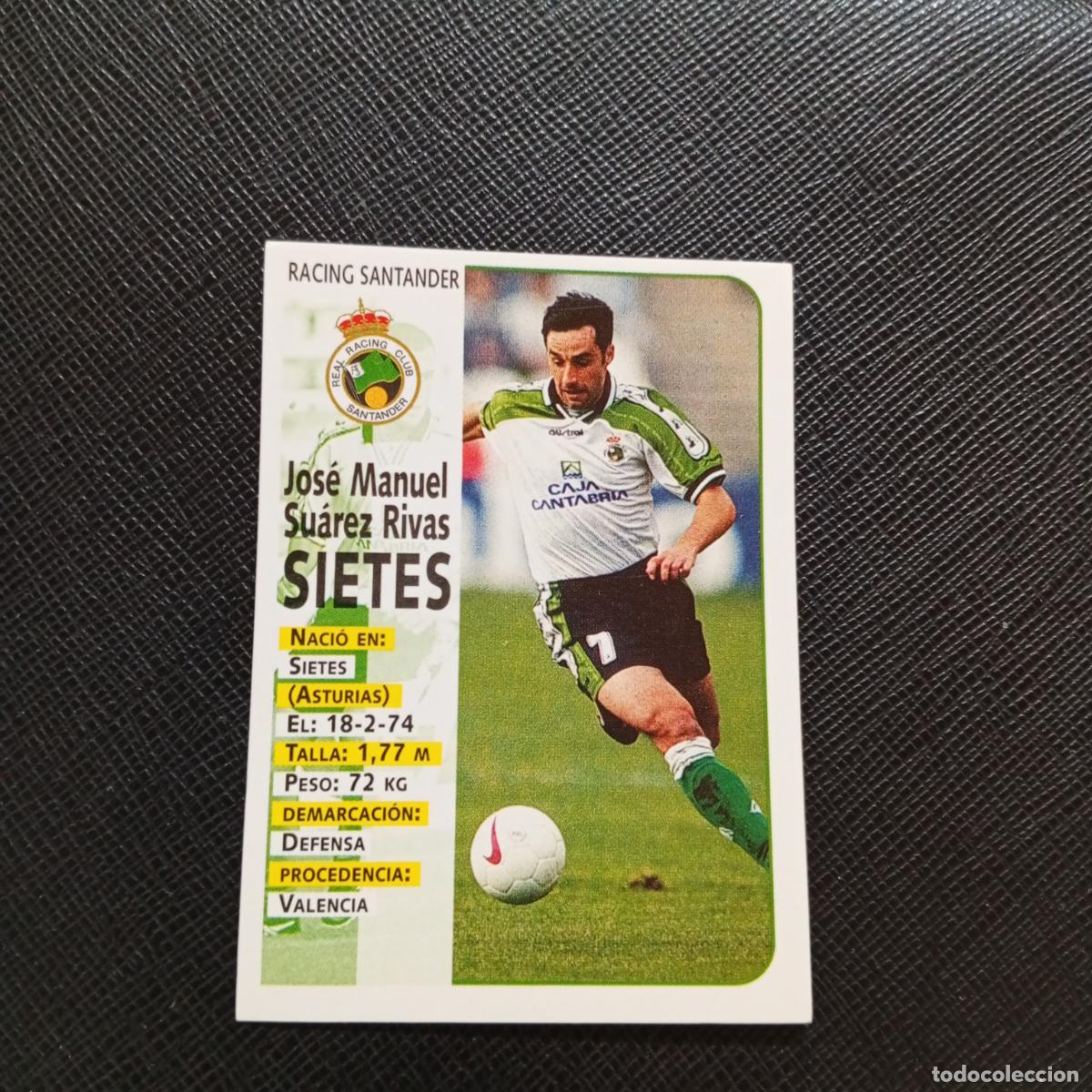 Cromos de F&uacute;tbol: 281 SIETES RACING SANTANDER PANINI 1998 1999 FUTBOL CROMO 98 99 - SIN PEGAR - A115 PG91