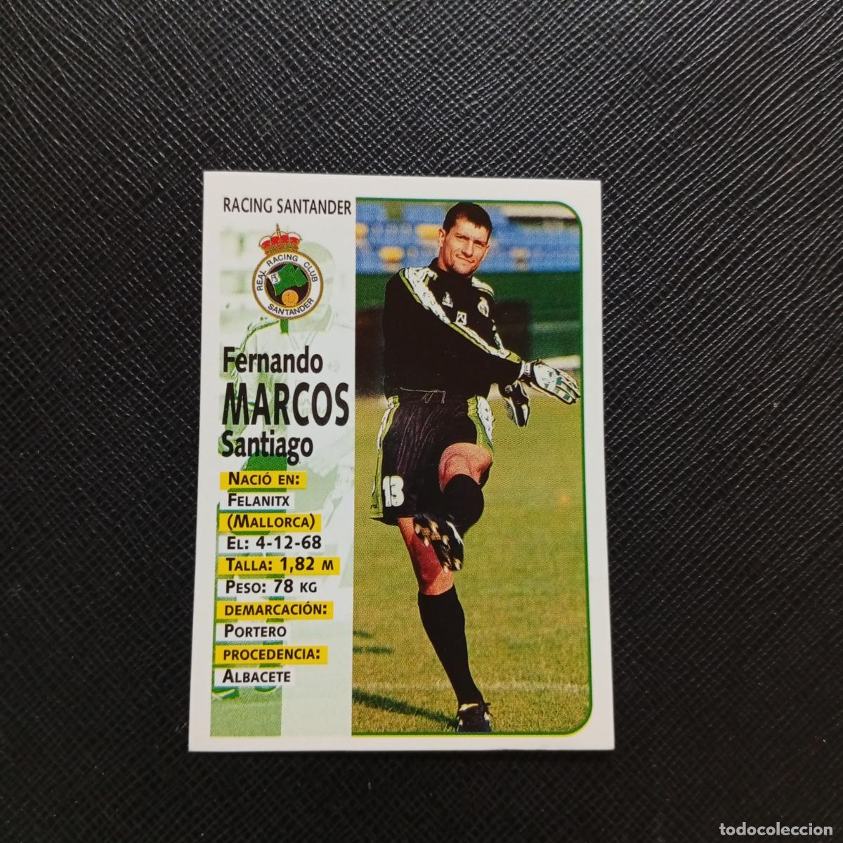 Figurine di Calcio: 293 MARCOS RACING SANTANDER PANINI 1998 1999 FUTBOL CROMO 98 99 - SIN PEGAR - A115 PG109