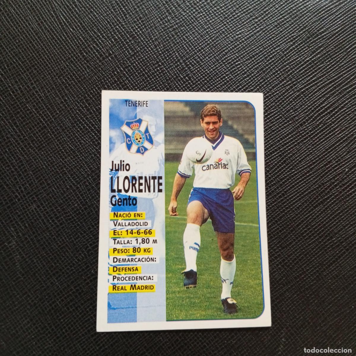 Figurine di Calcio: 296 LLORENTE TENERIFE PANINI 1998 1999 FUTBOL CROMO 98 99 - SIN PEGAR - A115 PG109