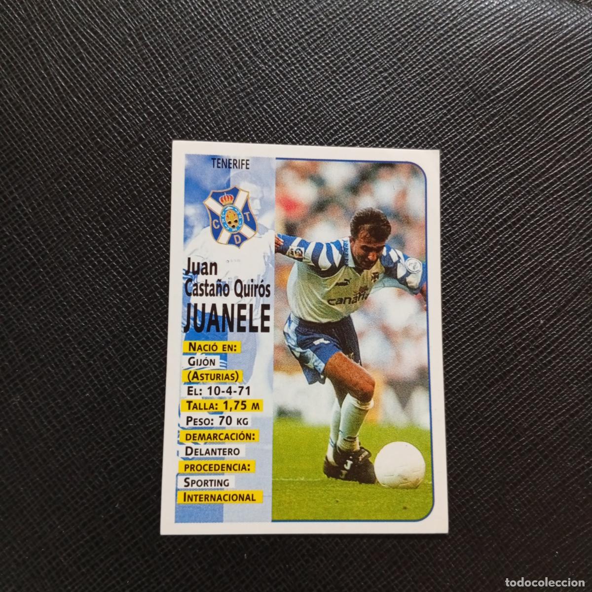 Figurine di Calcio: 307 JUANELE TENERIFE PANINI 1998 1999 FUTBOL CROMO 98 99 - SIN PEGAR - A115 PG136