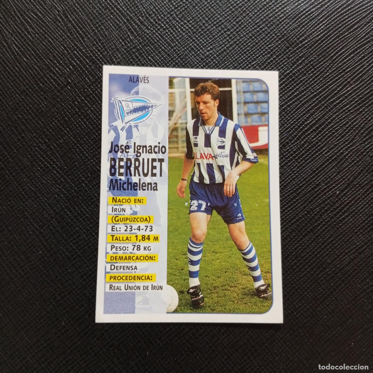 Cartes &agrave; collectionner de Football: 315 BERRUET ALAVES PANINI 1998 1999 FUTBOL CROMO 98 99 - SIN PEGAR - A115 PG145