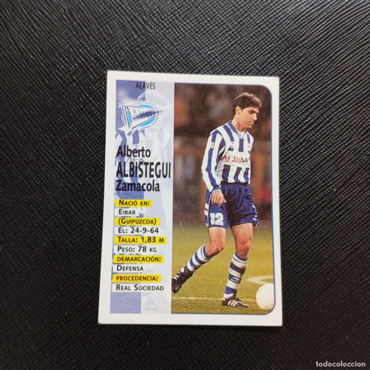 Cartes &agrave; collectionner de Football: 317 ALBISTEGUI ALAVES PANINI 1998 1999 FUTBOL CROMO 98 99 - SIN PEGAR - A115 PG145
