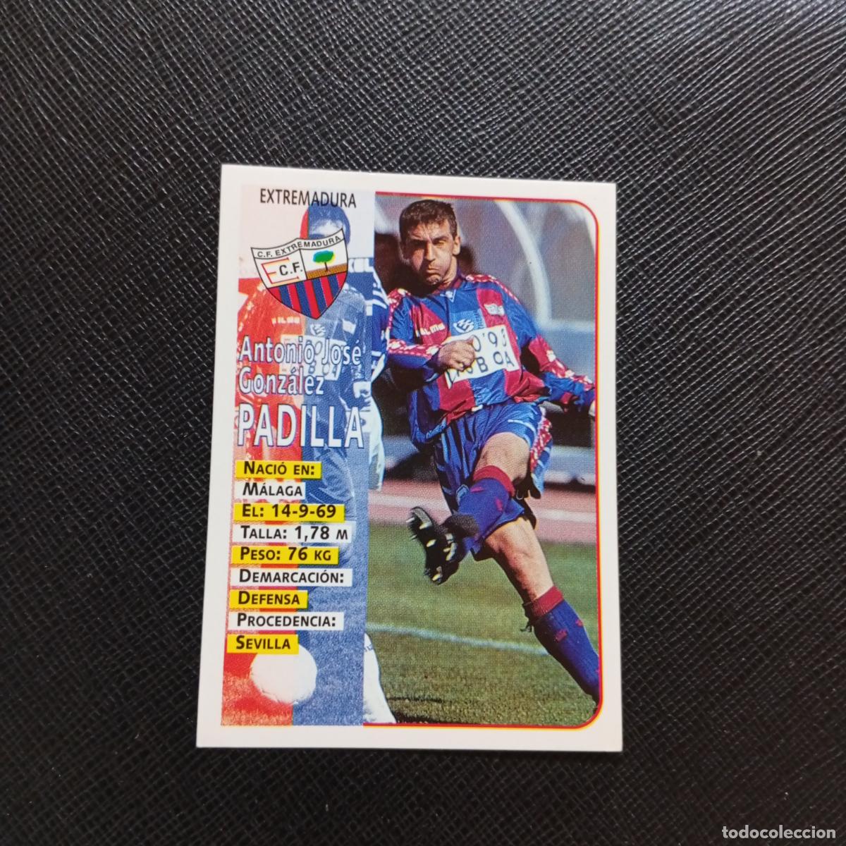 Cromos de F&uacute;tbol: 338 PADILLA EXTREMADURA PANINI 1998 1999 FUTBOL CROMO 98 99 - SIN PEGAR - A115 PG199