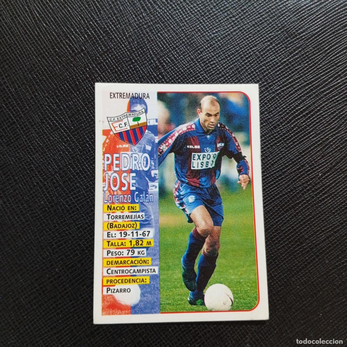 Cromos de F&uacute;tbol: 340 PEDRO JOSE EXTREMADURA PANINI 1998 1999 FUTBOL CROMO 98 99 - SIN PEGAR - A115 PG208