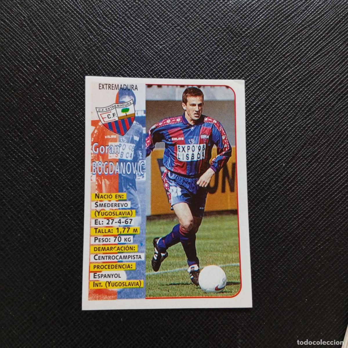 Cromos de F&uacute;tbol: 341 BOGDANOVIC EXTREMADURA PANINI 1998 1999 FUTBOL CROMO 98 99 - SIN PEGAR - A115 PG217