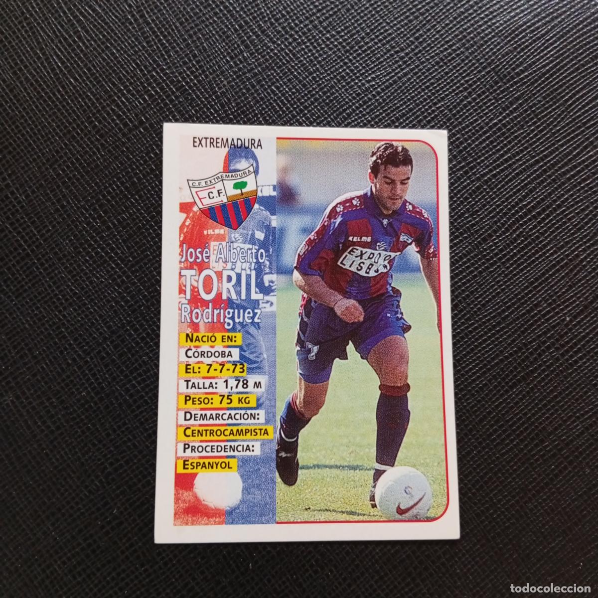 Cromos de F&uacute;tbol: 343 TORIL EXTREMADURA PANINI 1998 1999 FUTBOL CROMO 98 99 - SIN PEGAR - A115 PG217