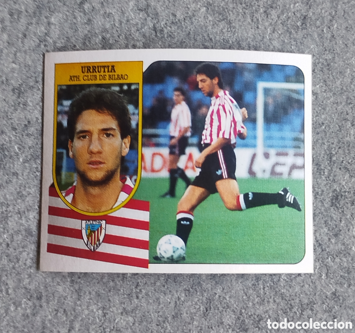 Cromos de F&uacute;tbol: URRUTIA ATHLETIC BILBAO LIGA 91 92 1991 1992 EDICIONES ESTE SIN PEGAR NUNCA PEGADO CARTON EXCELENTE