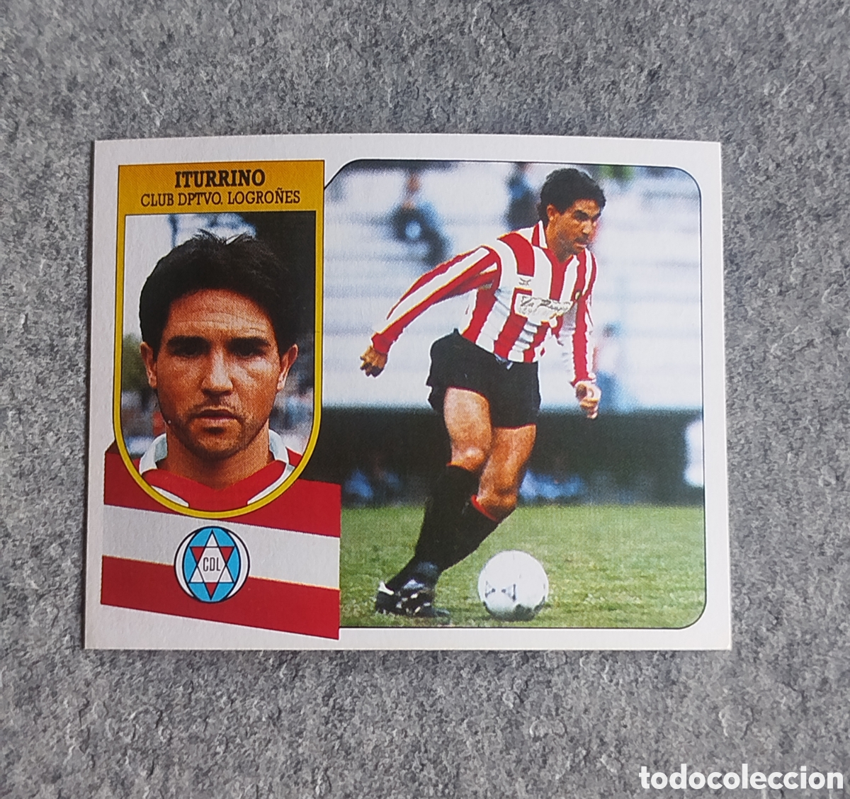 Cromos de F&uacute;tbol: ITURRINO FICHAJE 16 FICHAJES 91 92 1991 1992 EDICIONES ESTE SIN PEGAR NUNCA PEGADO CARTON LOGRO&Ntilde;ES