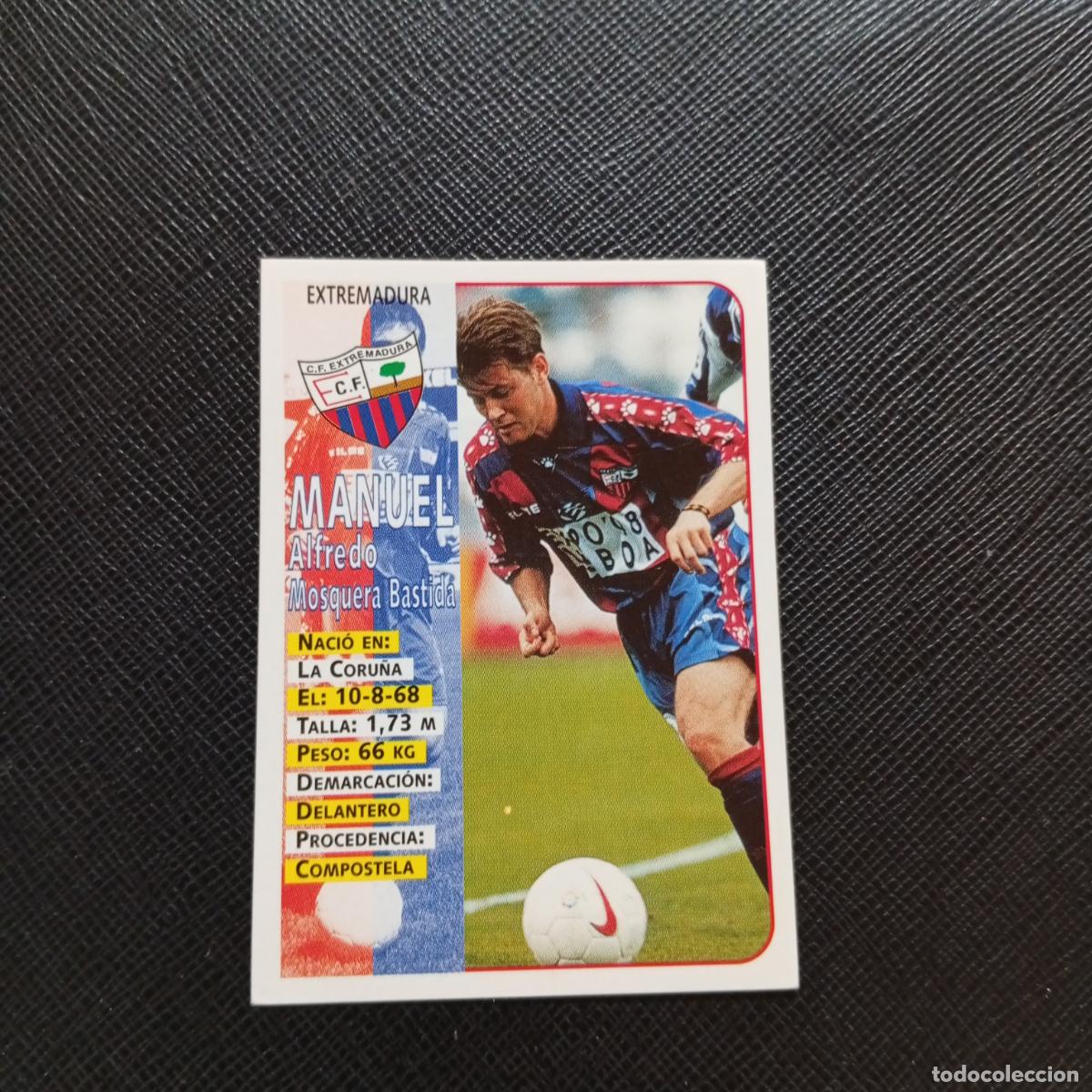Cromos de F&uacute;tbol: 349 MANUEL EXTREMADURA PANINI 1998 1999 FUTBOL CROMO 98 99 - SIN PEGAR - A115 PG235