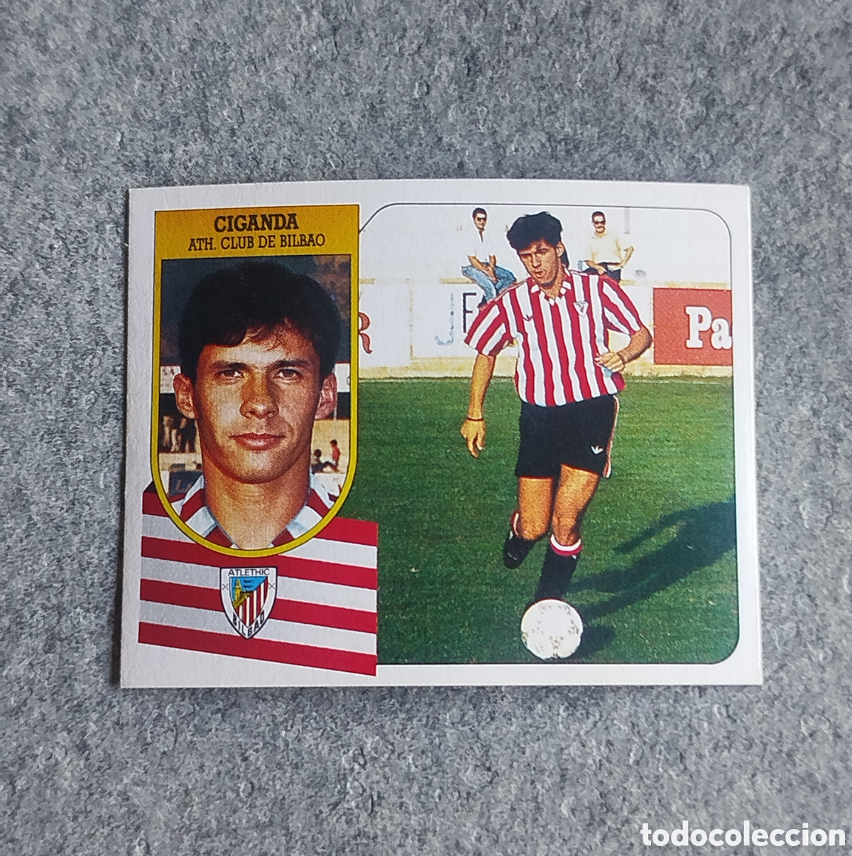 Fu&szlig;ball-Sticker: CIGANDA FICHAJE 4 BILBAO 91 92 1991 1992 EDICIONES ESTE SIN PEGAR NUNCA PEGADO CARTON CROMO