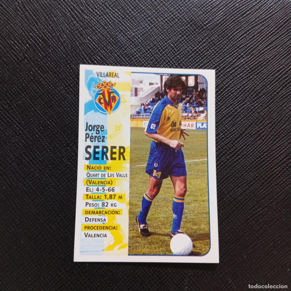 Fu&szlig;ball-Sticker: 375 SERER VILLARREAL PANINI 1998 1999 FUTBOL CROMO 98 99 - SIN PEGAR - A115 PG343