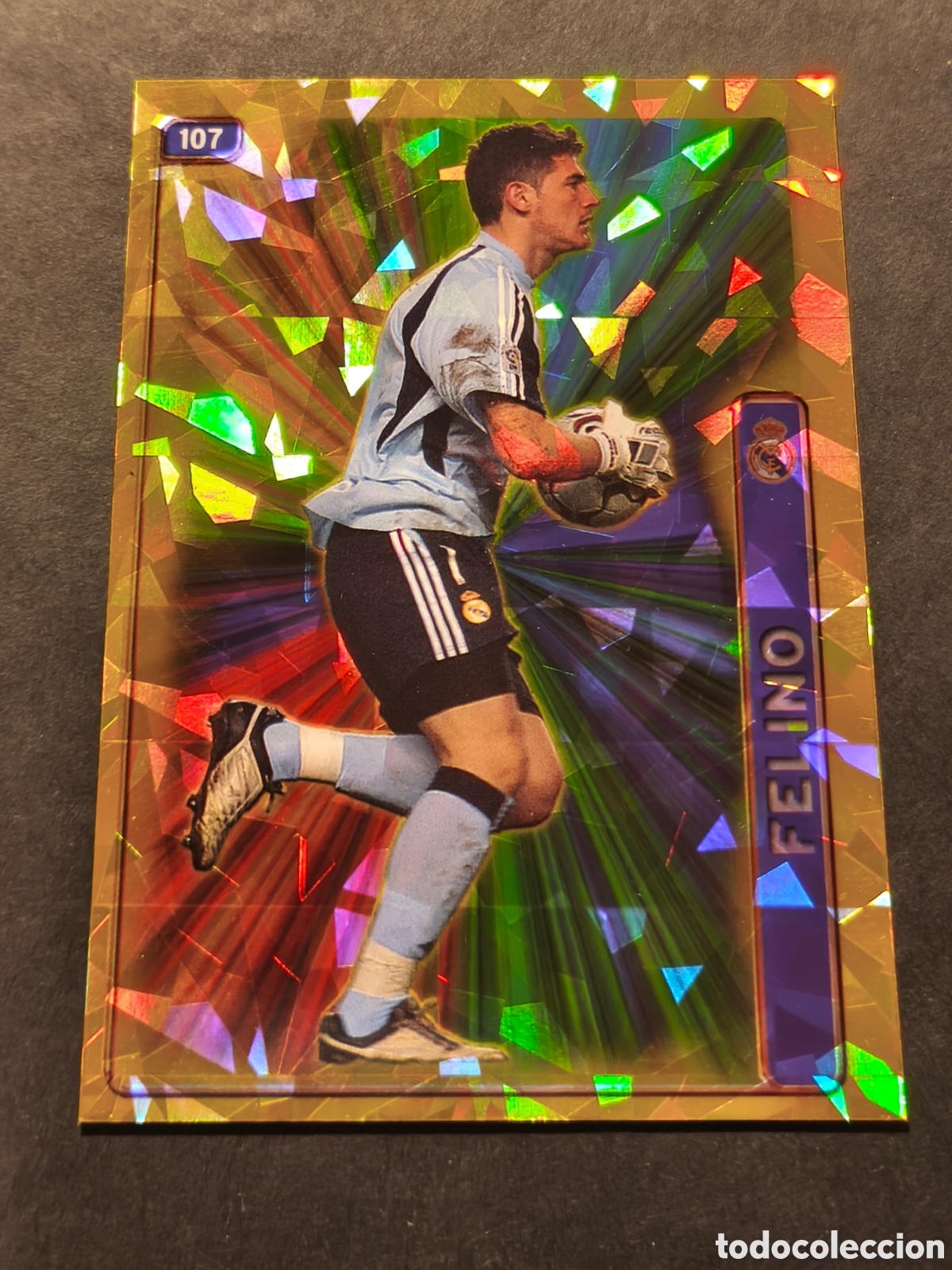 Cromos de F&uacute;tbol: 107 IKER CASILLAS REAL MADRID MUNDICROMO LAS FICHAS DE LA LIGA 2005 2006 ROMBOS