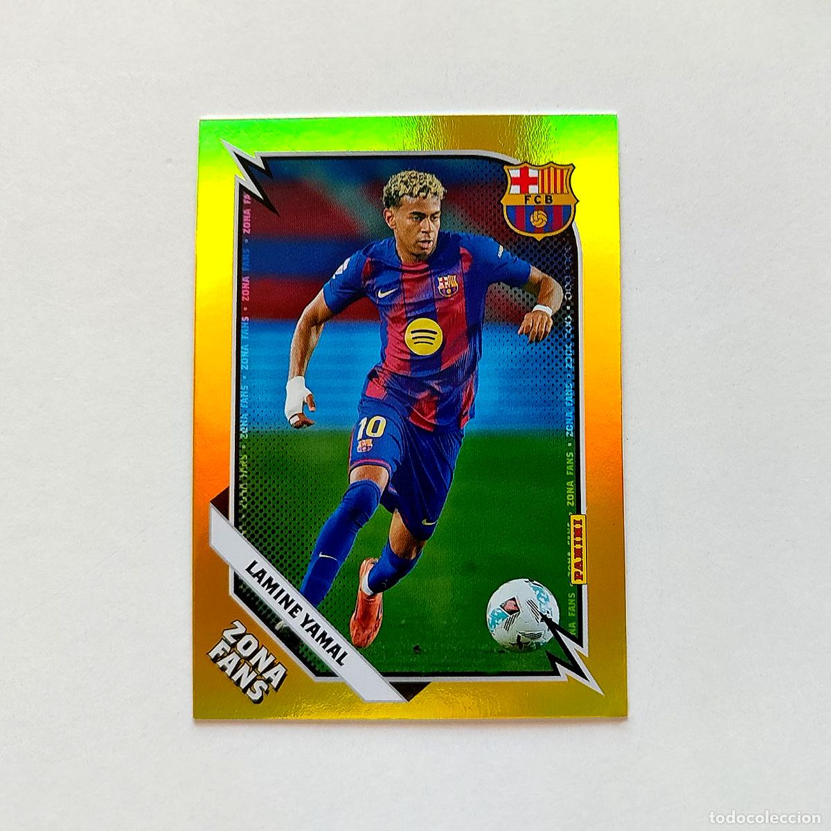 Cromos de F&uacute;tbol: Lamine Yamal Zona Fans Gold Panini Club FC Barcelona 2025/2026
