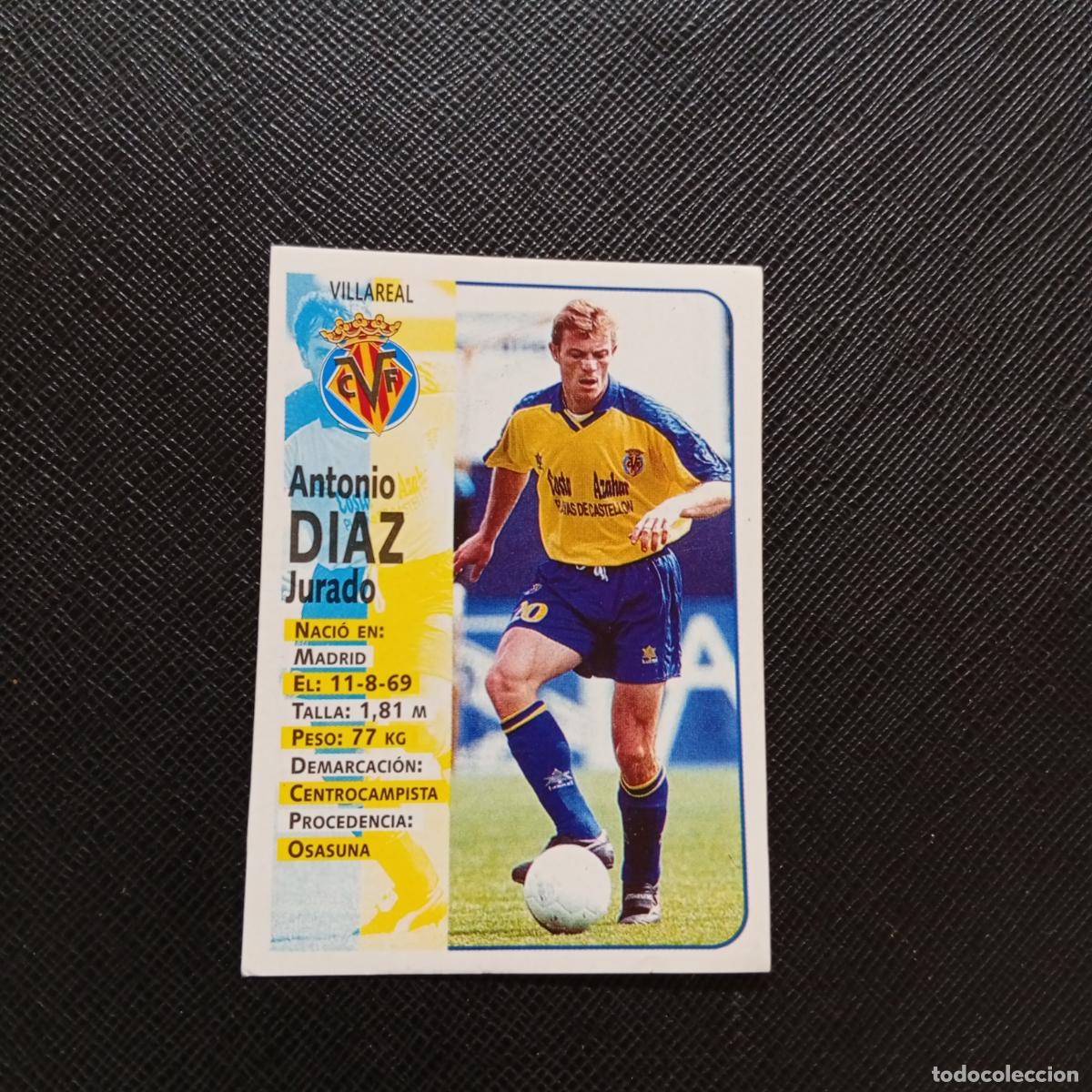 Fu&szlig;ball-Sticker: 381 DIAZ VILLARREAL PANINI 1998 1999 FUTBOL CROMO 98 99 - SIN PEGAR - A115 PG379