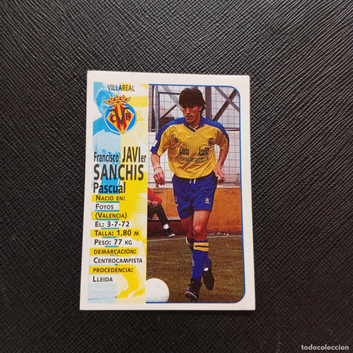 Fu&szlig;ball-Sticker: 383 JAVI SANCHIS VILLARREAL PANINI 1998 1999 FUTBOL CROMO 98 99 - SIN PEGAR - A115 PG388