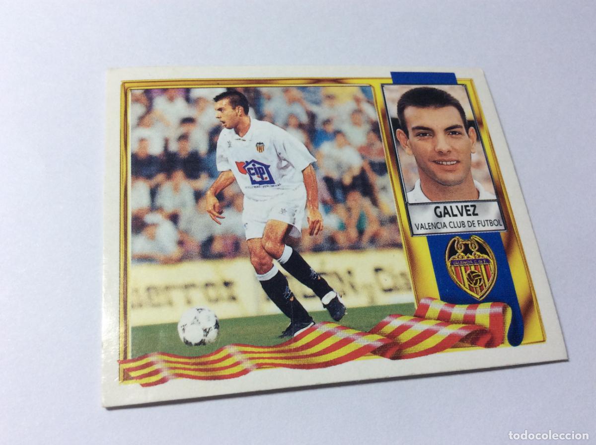 Cromos de F&uacute;tbol: G&aacute;lvez Valencia CF Este 95 96 1995 1996